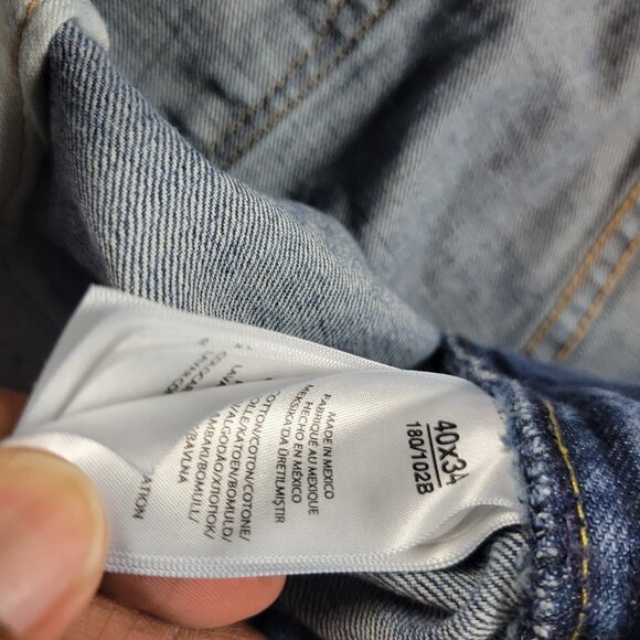 Polo Ralph Lauren Jeans Mens 40x34 Straight Blue Medium Wash Denim - Picture 3 of 5